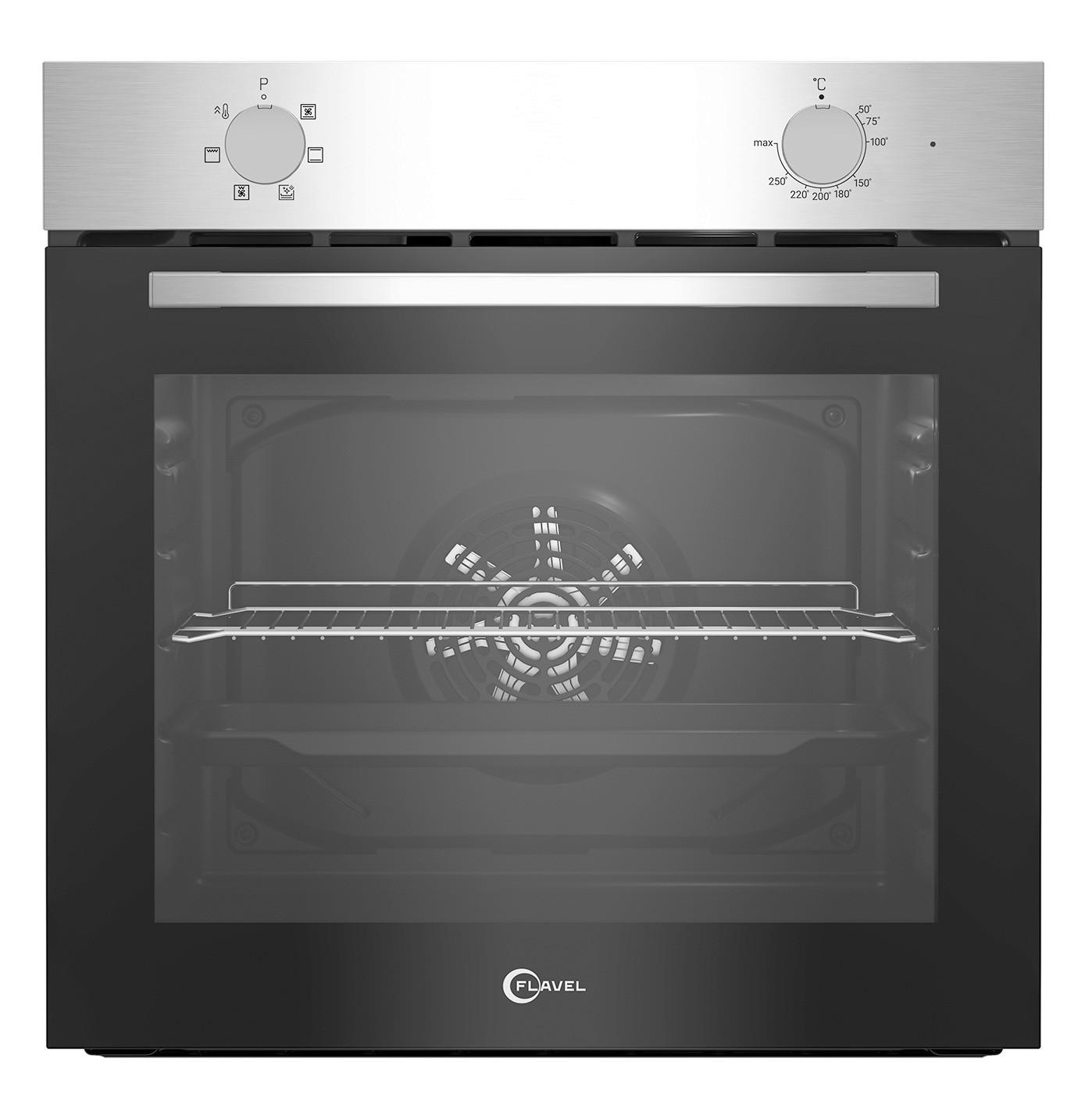 FLAVEL Einbaubackofen FLIE22000RX Edelstahl B/H/T: ca. 59,4x59,5x56,7 cm FLIE22000RX - Edelstahl (59,40/59,50/56,70cm) - FLAVEL