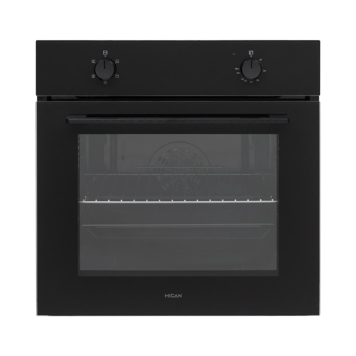 Mican Einbaubackofen BOAUS65 schwarz Metall B/H/T: ca. 59,5x59,5x57 cm BOAUS65 - schwarz (59,50/59,50/57,00cm) - Mican