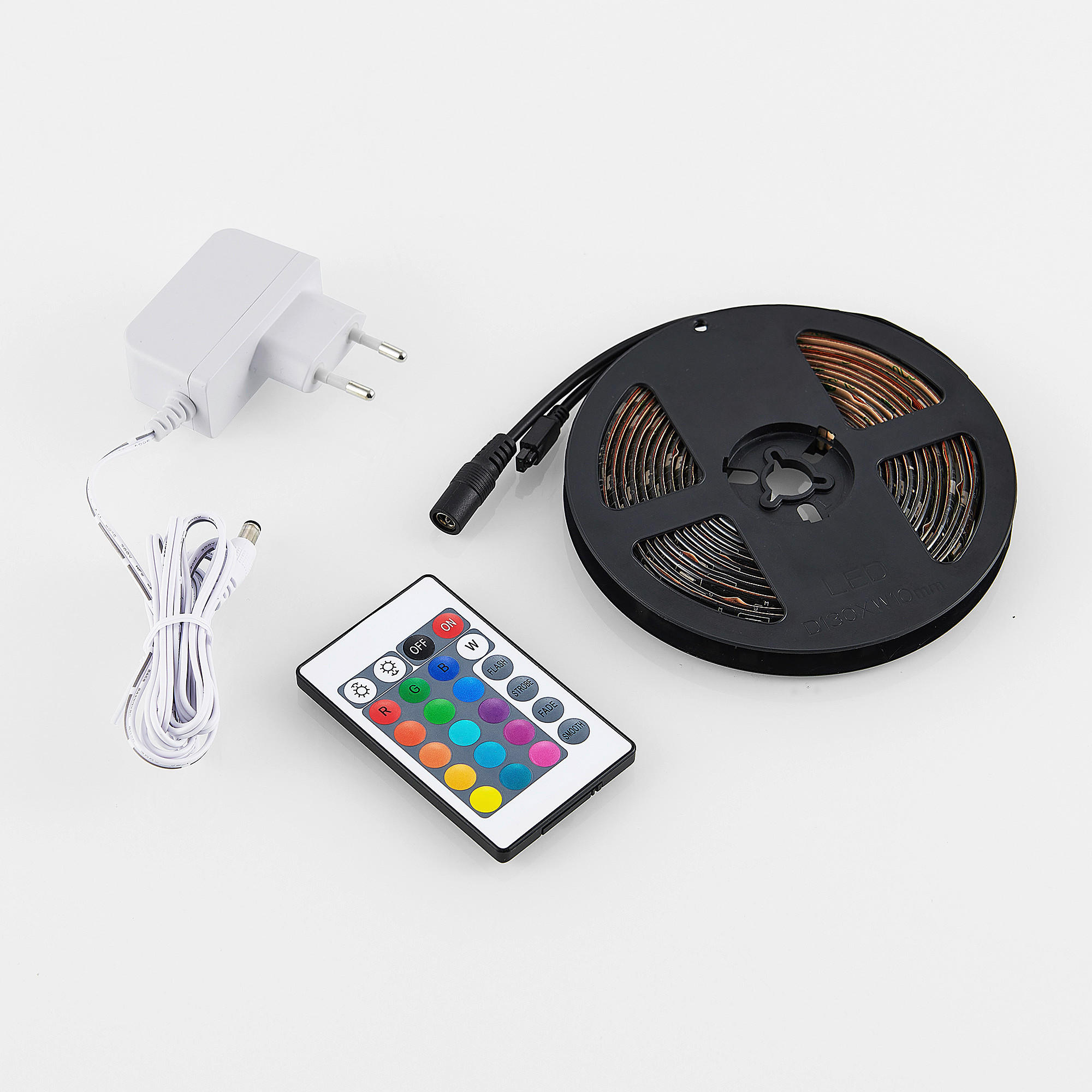 Lichtband schwarz Kunststoff B/L: ca. 1x300 cm LED-Lichtband_Rush - schwarz (1,00/300,00cm)