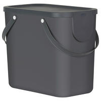 Rotho Abfalleimer anthrazit B/H/L: ca. 23,5x34x40 cm Abfalleimer_Albula 25l - anthrazit (40,00/23,50/34,00cm) - Rotho