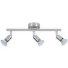Spotbalken Joris nickel matt Metall L: ca. 36 cm GU10 3 Brennstellen Spotbalken_3flg.Joris - nickel matt (36,00cm)