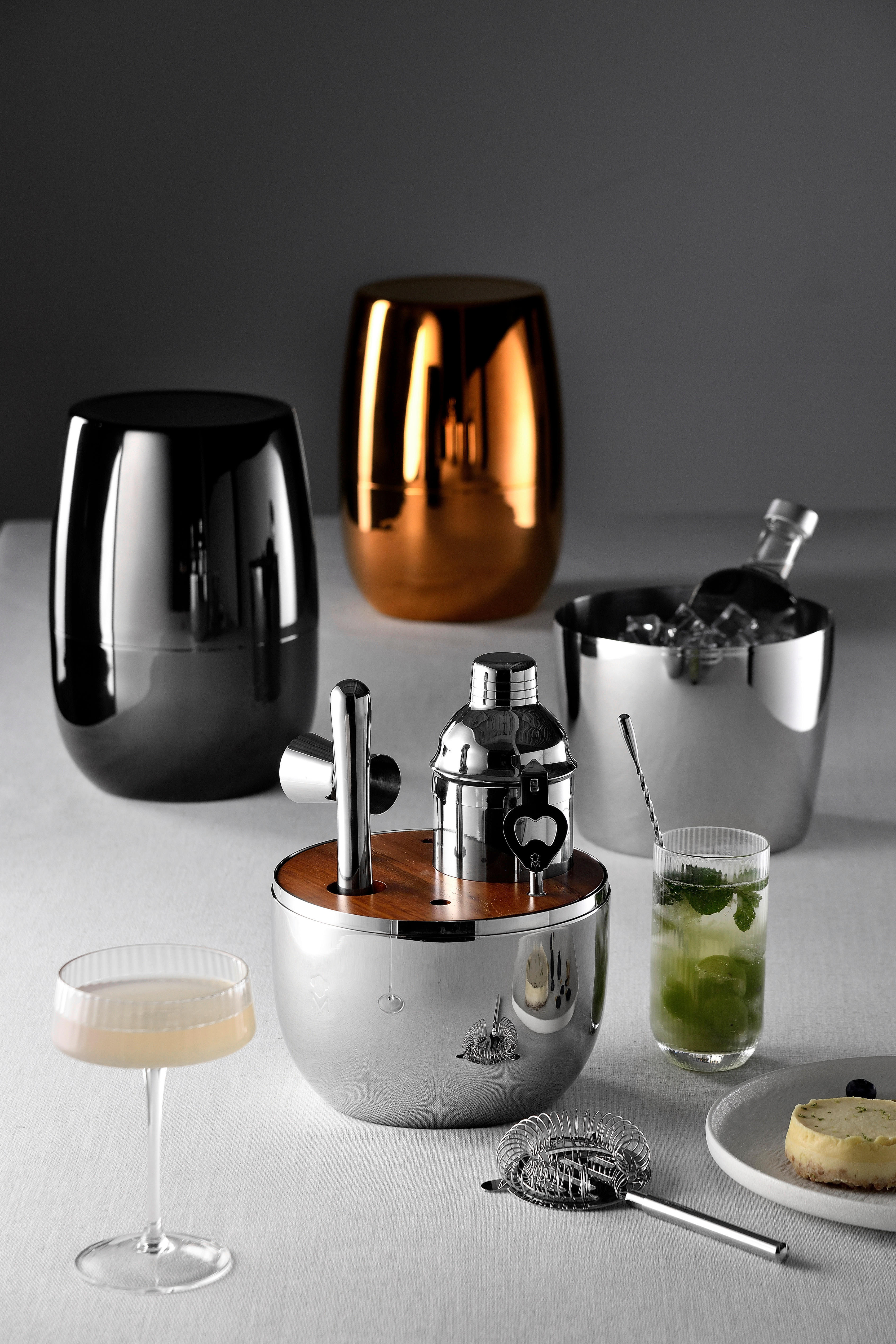 MASTERPRO Cocktail-Set THE DROP silber Edelstahl THE DROP - silber - MASTERPRO