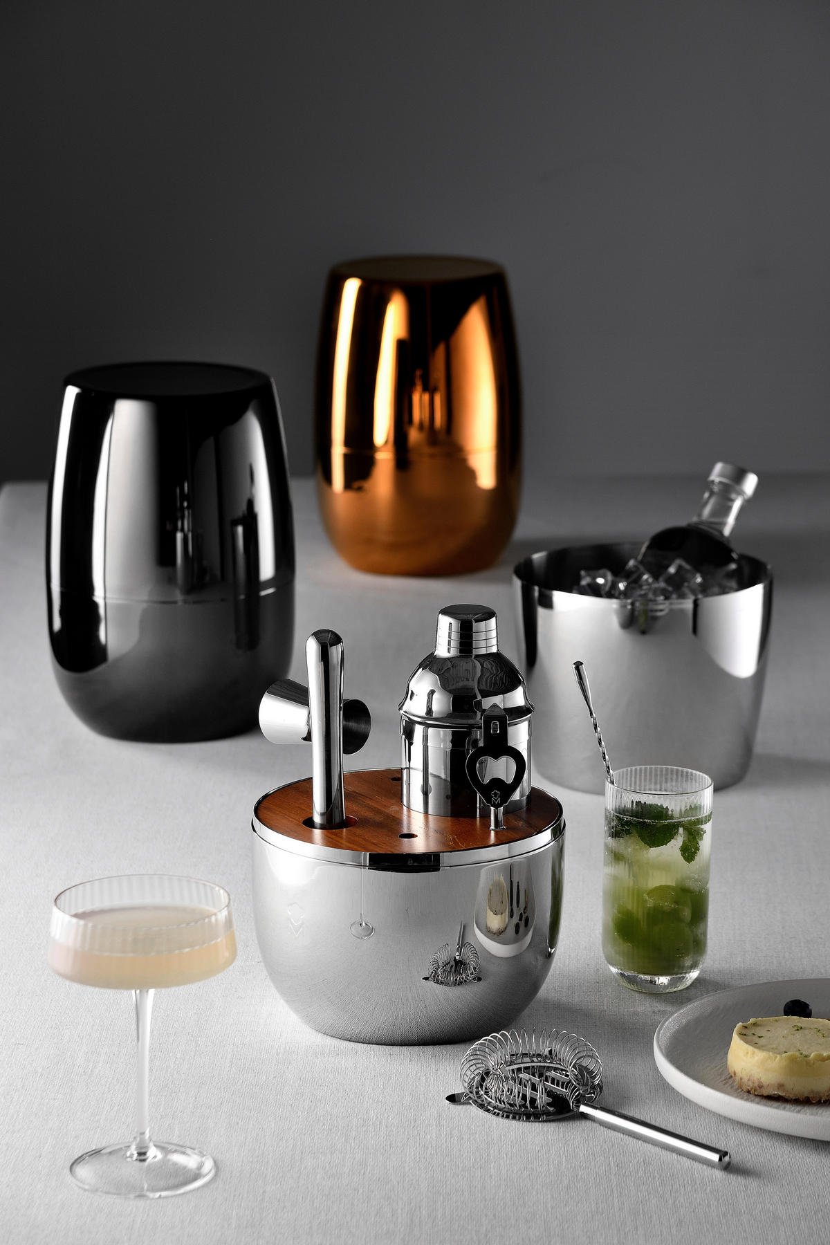 MASTERPRO Cocktail-Set THE DROP silber Edelstahl THE DROP - silber - MASTERPRO