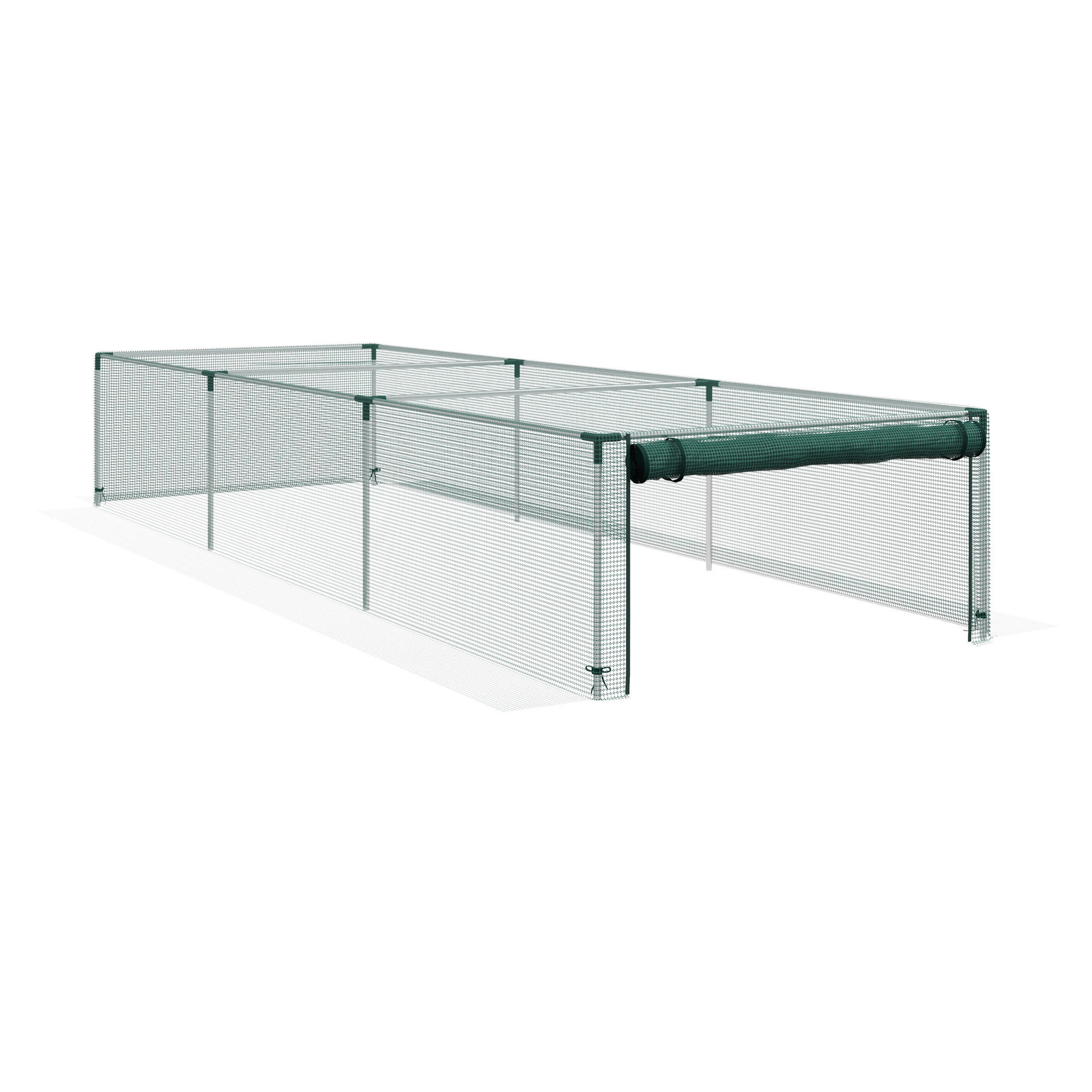 Outsunny Tier-Zubehör grün Kunststoff B/H/L: ca. 373x125x62,5 cm Vogelschutznetz - grün (62,50/373,00/125,00cm) - Outsunny