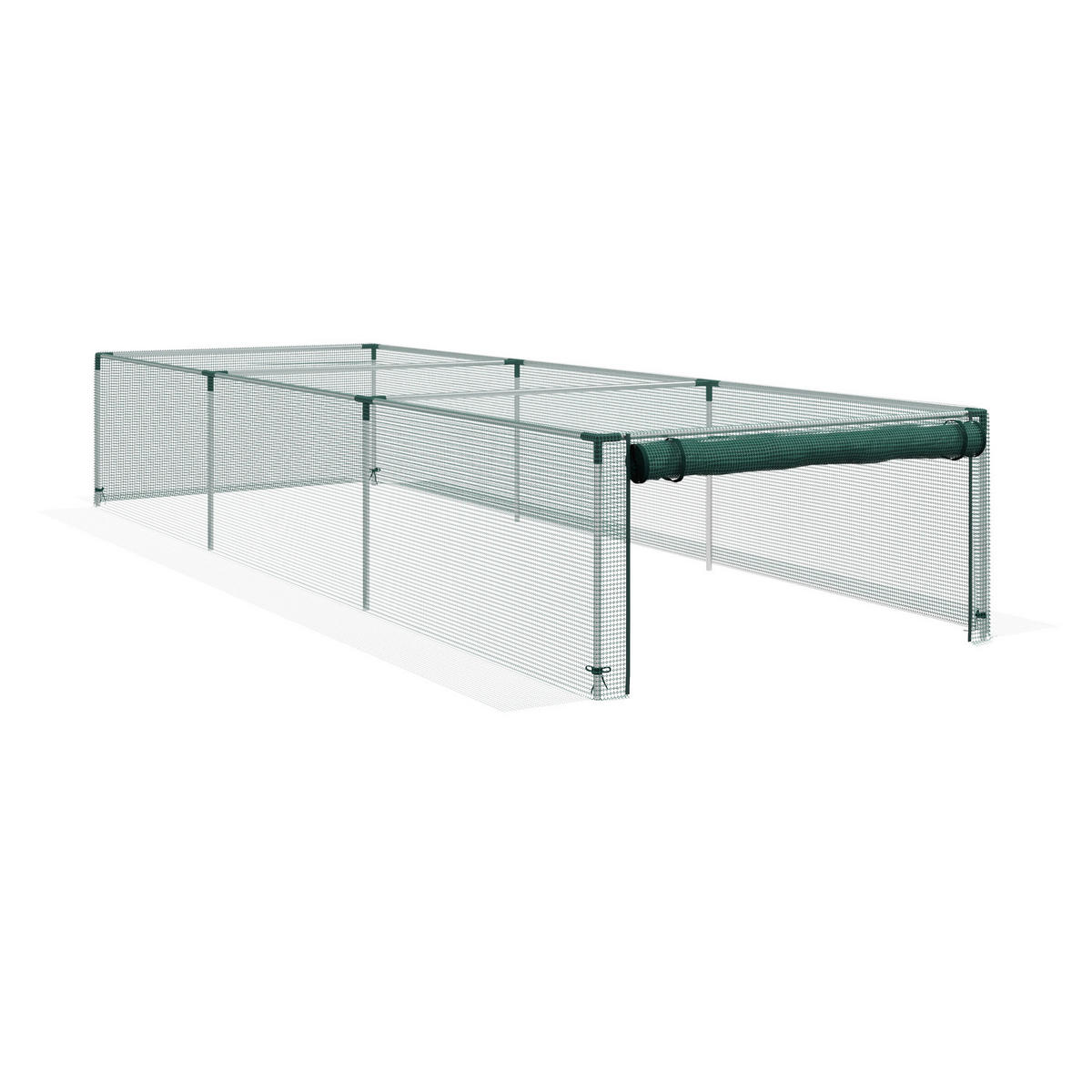 Outsunny Tier-Zubehör grün Kunststoff B/H/L: ca. 373x125x62,5 cm Vogelschutznetz - grün (62,50/373,00/125,00cm) - Outsunny