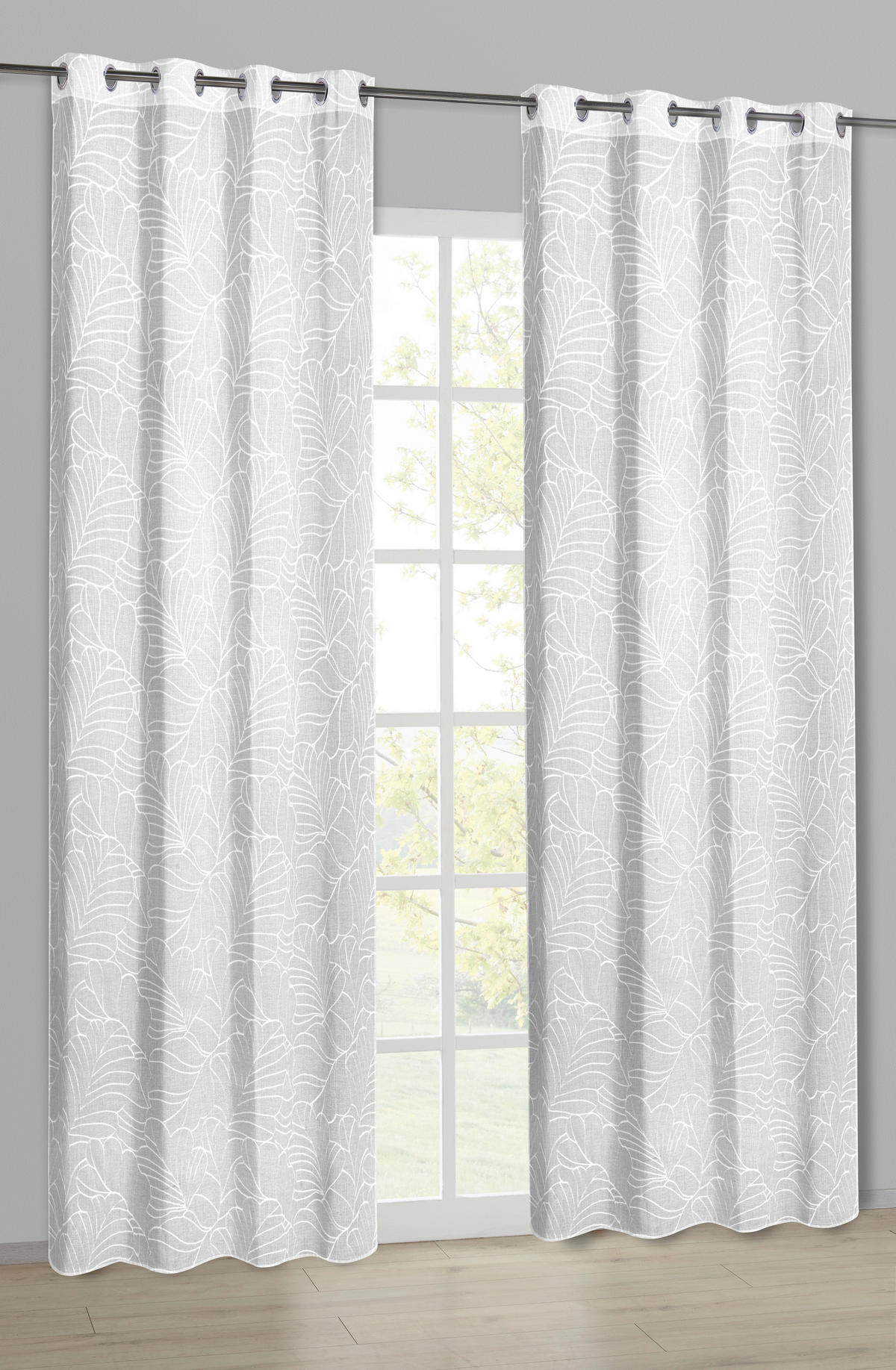Ösenvorhang Sabrina weiß B/L: ca. 135x245 cm Sabrina - weiß (135,00/245,00cm)