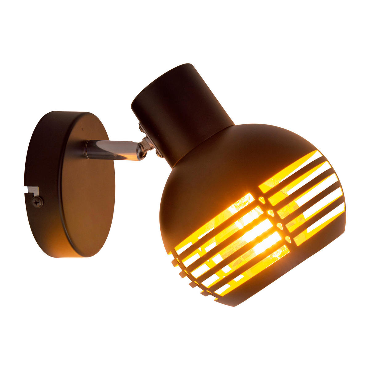 Näve Leuchten LED-Deckenleuchte 1387022 schwarz gold Metall B/H/T: ca. 23x12x14 cm E27 1 Brennstellen Spot Casco - gold/schwarz (23,00/12,00/14,00cm) - Näve Leuchten