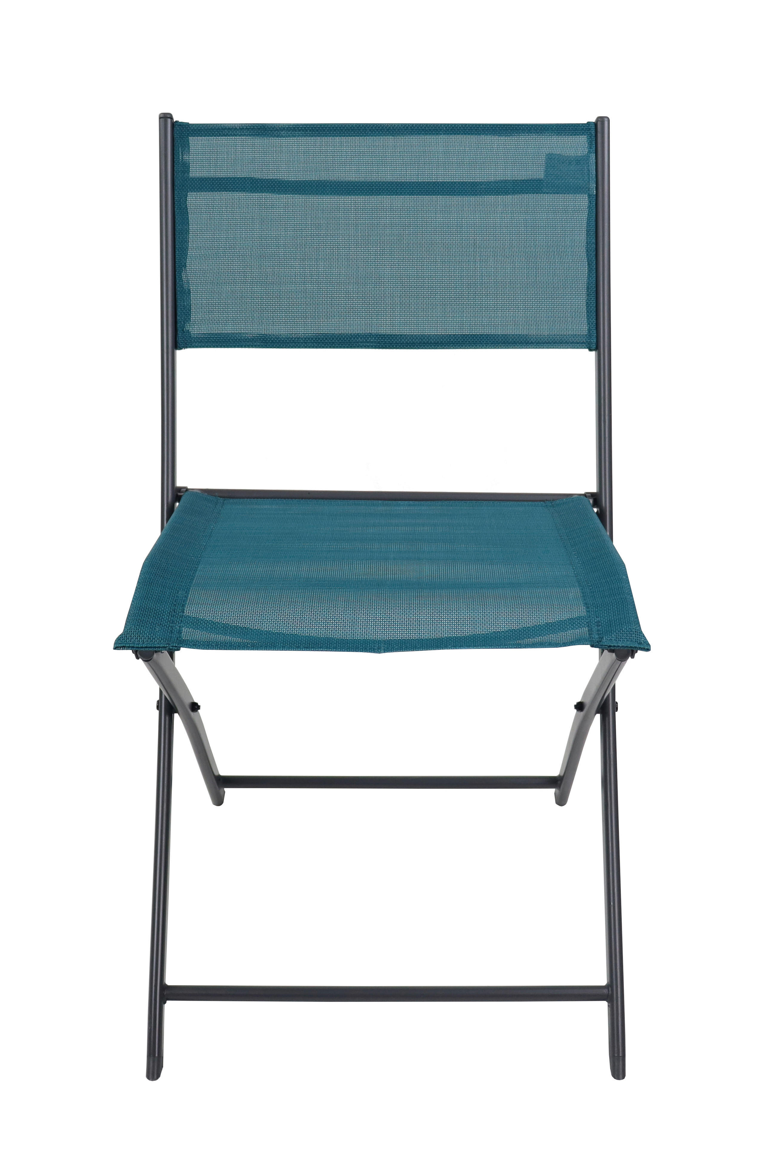 VCM Gartenstuhl 2er Set blau Stahl B/H/L: ca. 45x79x46 cm Gartenstuhl 2er Set Sumila - blau (46,00/45,00/79,00cm) - VCM