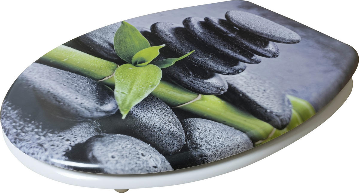 WC-Sitz grau Duroplast WC-Sitz_Zen_Steine Duroplast - grau