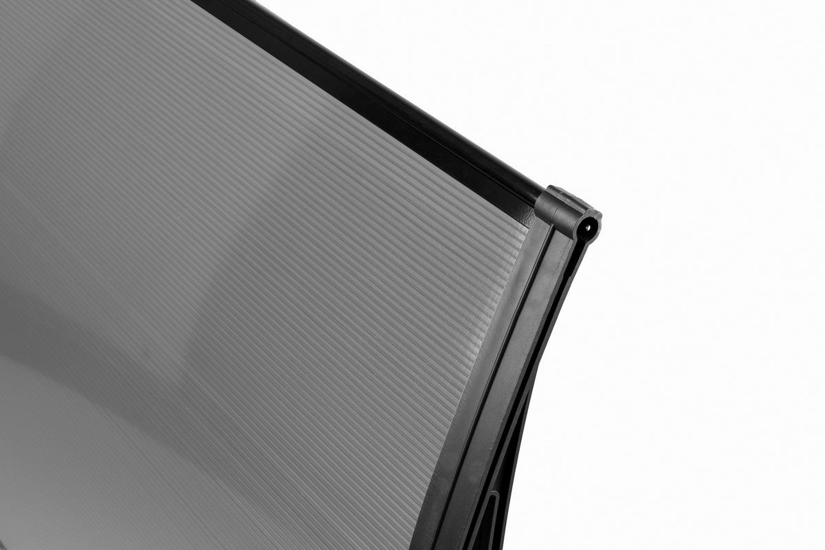 BURTAS VORDACH Vordach transparent B/H/L: ca. 120x23x70 cm Vordach_GRDN0033 - transparent (70,00/120,00/23,00cm) - BURTAS VORDACH