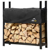 ShelterLogic Kaminholzregal schwarz B/H/T: ca. 120x119x36 cm Kaminholzregal - schwarz (120,00/119,00/36,00cm) - ShelterLogic