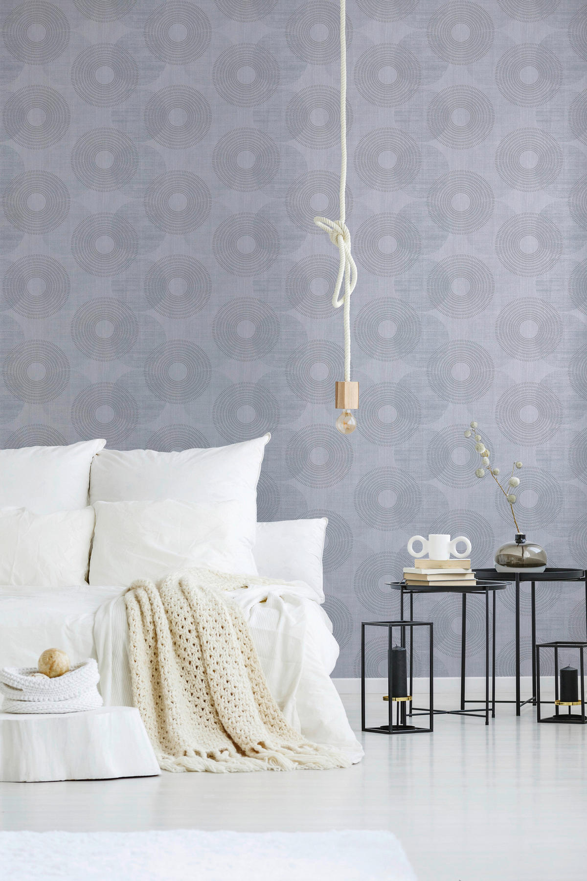 A.S.Creation Vliestapete Attractive Punkte grau B/L: ca. 53x1005 cm Attractive - grau (53,00/1005,00cm) - A.S.Creation