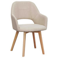 Armlehnstuhl Stade beige natur Polyester Buche Stade - beige/natur