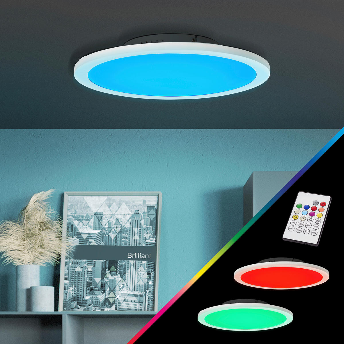 Brilliant LED-Paneel G97060/05 LED-Paneel_Abie - weiß (40,00/5,90cm) - Brilliant