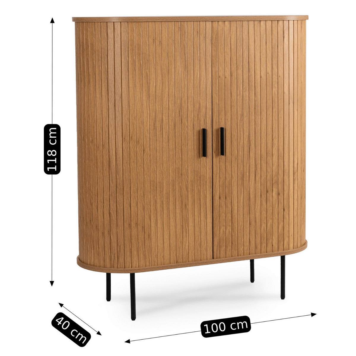 Kommode SELVA Eiche Sonoma Nachbildung B/H/T: ca. 100x118x40 cm SELVA - Eiche (100,00/118,00/40,00cm) - WIPMEB