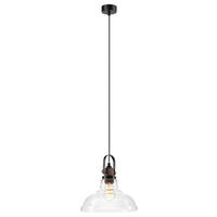 Lamkur Pendelleuchte MATTEO 41537 Kupfer Stahl Glas H/L: ca. 112x28 cm E27 1 Brennstellen MatteO - Kupfer (28,00cm) - Lamkur