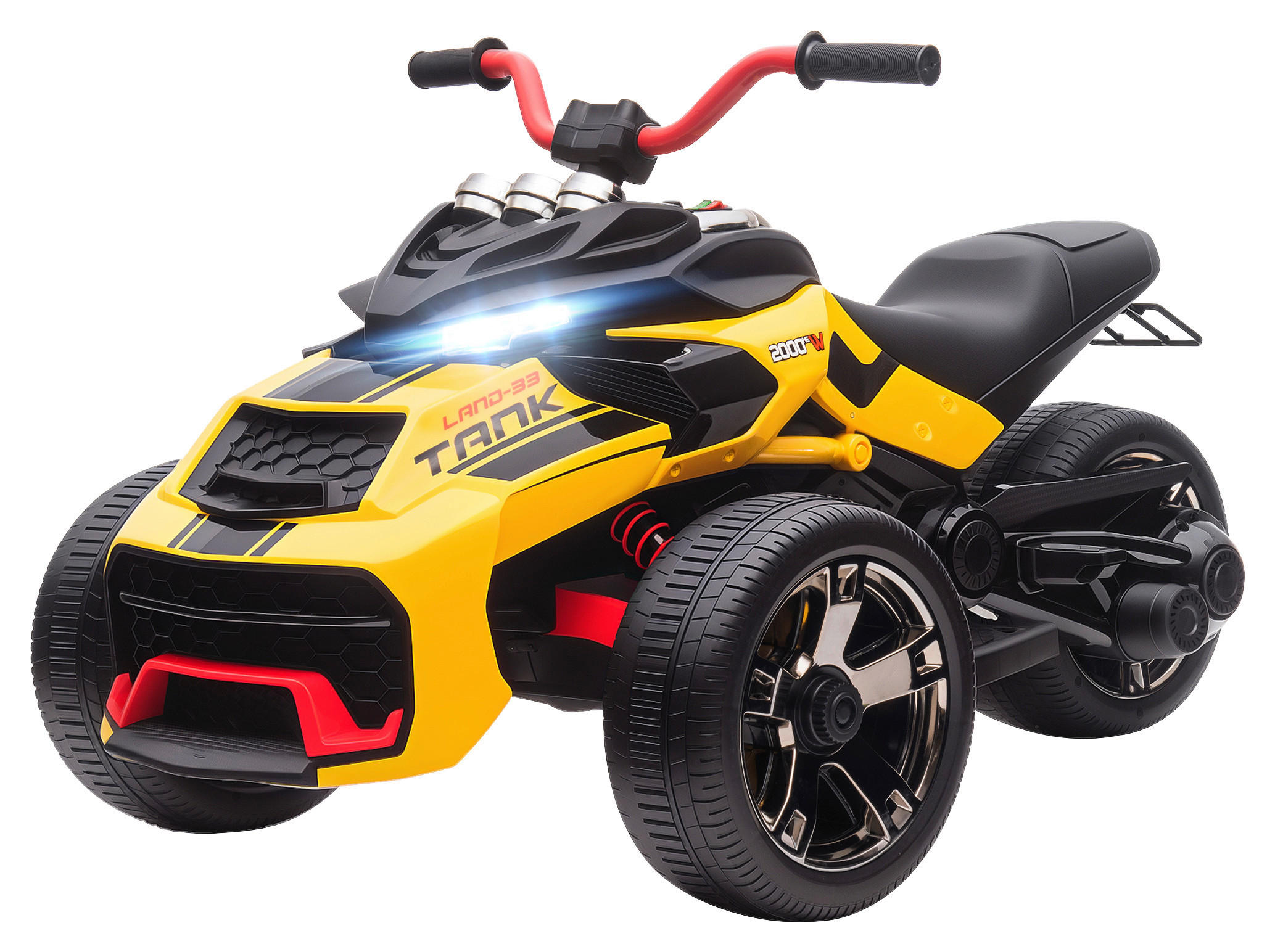 AIYAPLAY Kinder Elektroauto gelb B/H/L: ca. 74x63x113 cm Kinder_Elektroauto - gelb (113,00/74,00/63,00cm) - AIYAPLAY