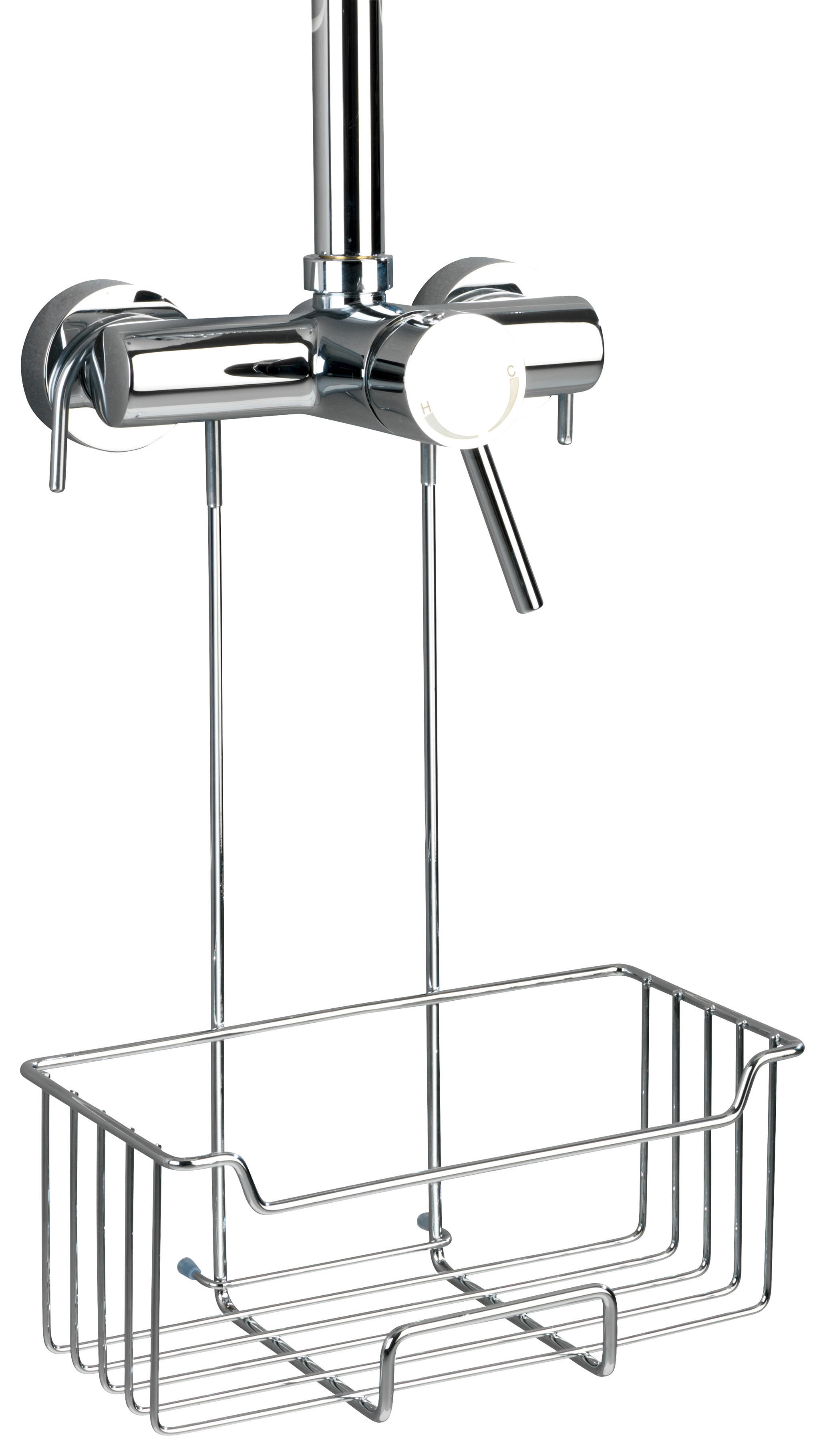 Dusch-Caddy Edelstahl Thermostat-Dusch-Caddy_Milo_Wenko - (25,00/36,00/14,00cm) - WENKO