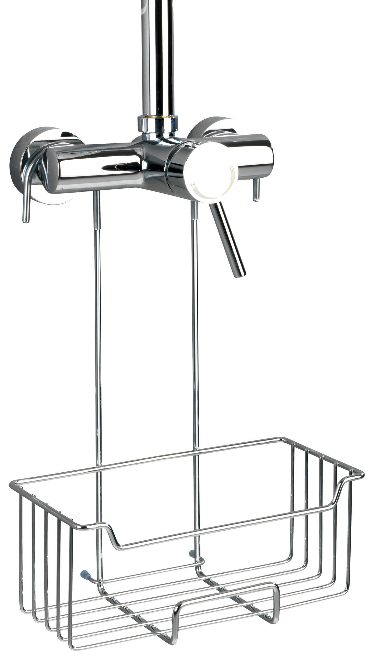 Dusch-Caddy Edelstahl Thermostat-Dusch-Caddy_Milo_Wenko - (25,00/36,00/14,00cm) - WENKO