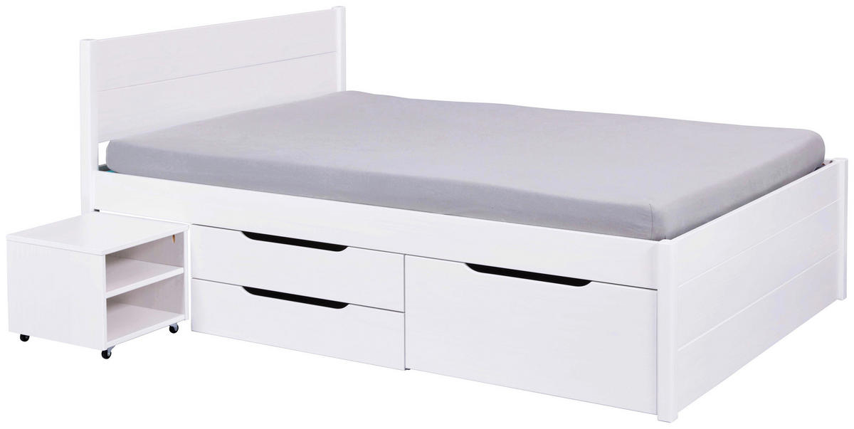 Funktionsbett Efetivo weiß Efetivo - weiß (209,00/166,00/90,00cm) - Inter Link
