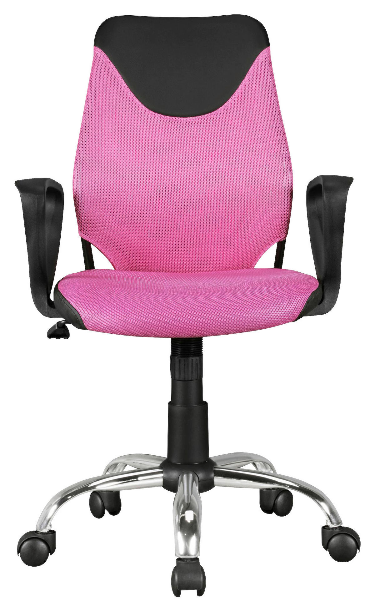 Drehstuhl pink Stoff Kinderschreibtischstuhl TERNI - pink (60,00/101,00/60,00cm) - Amstyle