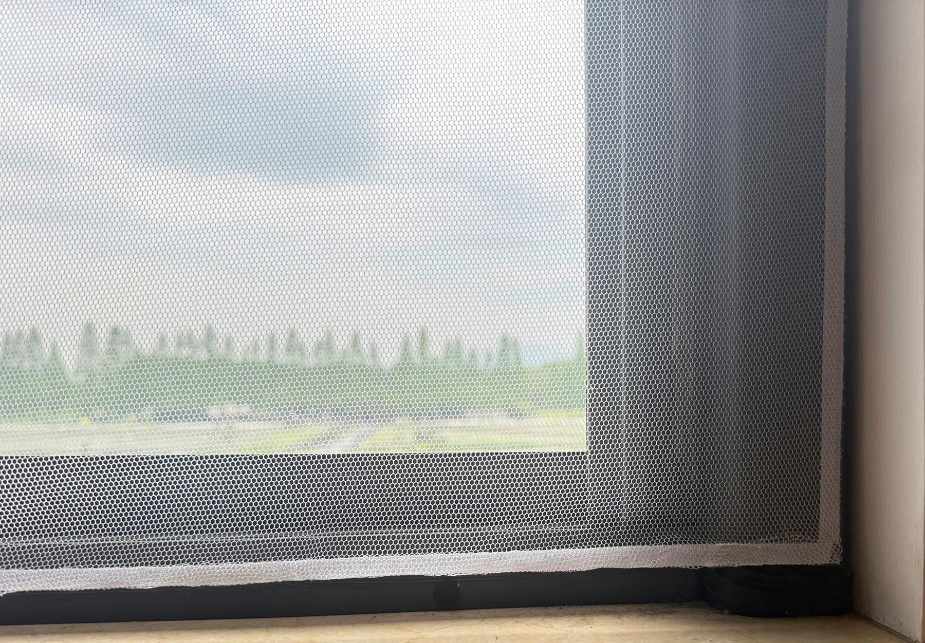 POCOline Fliegengitter schwarz B/L: ca. 150x130 cm Fliegengitter 130x150cm - schwarz (150,00/130,00cm) - POCOline