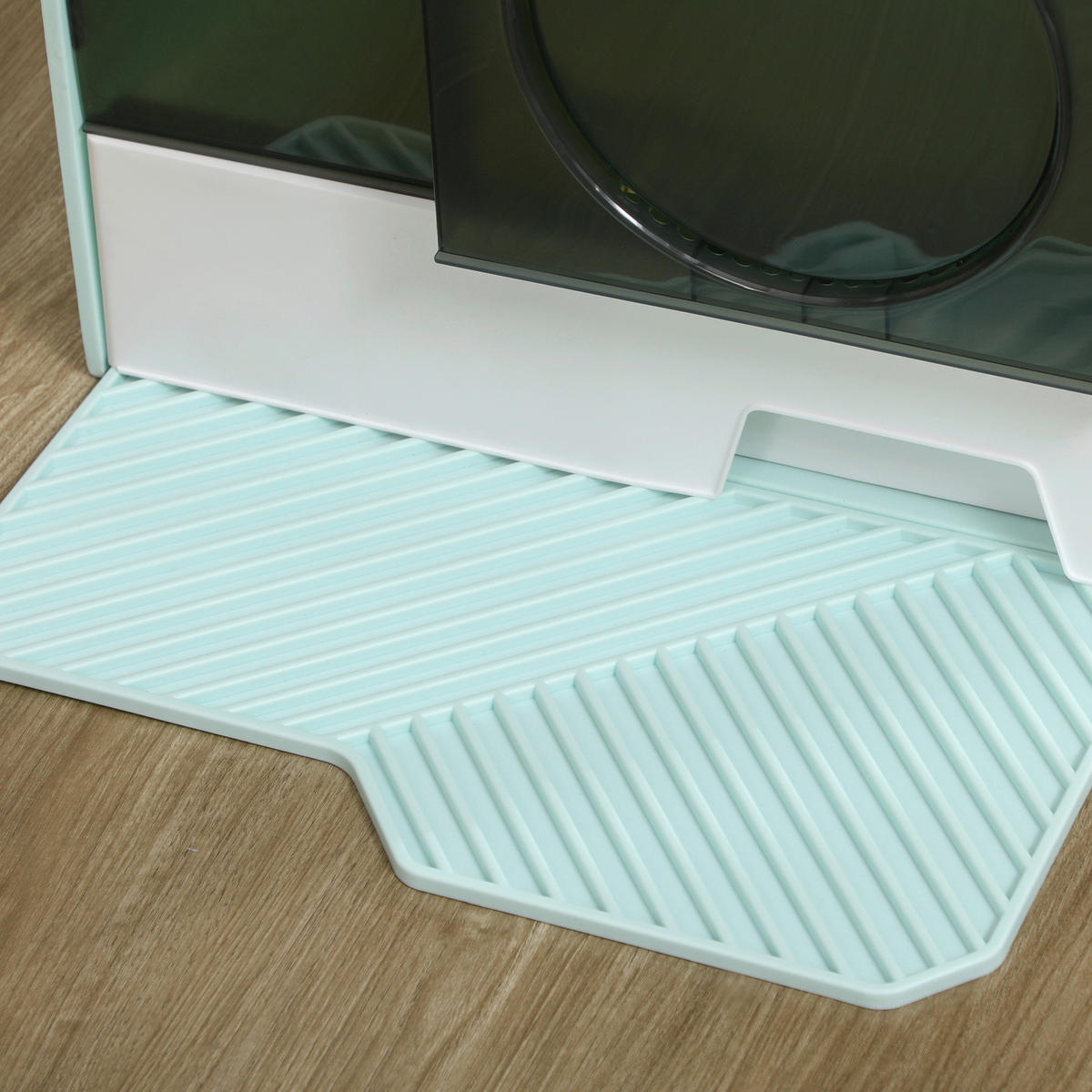 PawHut Katzen-Zubehör hellblau Edelstahl B/H/L: ca. 45x47x42 cm Katzentoilette - hellblau (42,00/45,00/47,00cm) - PawHut
