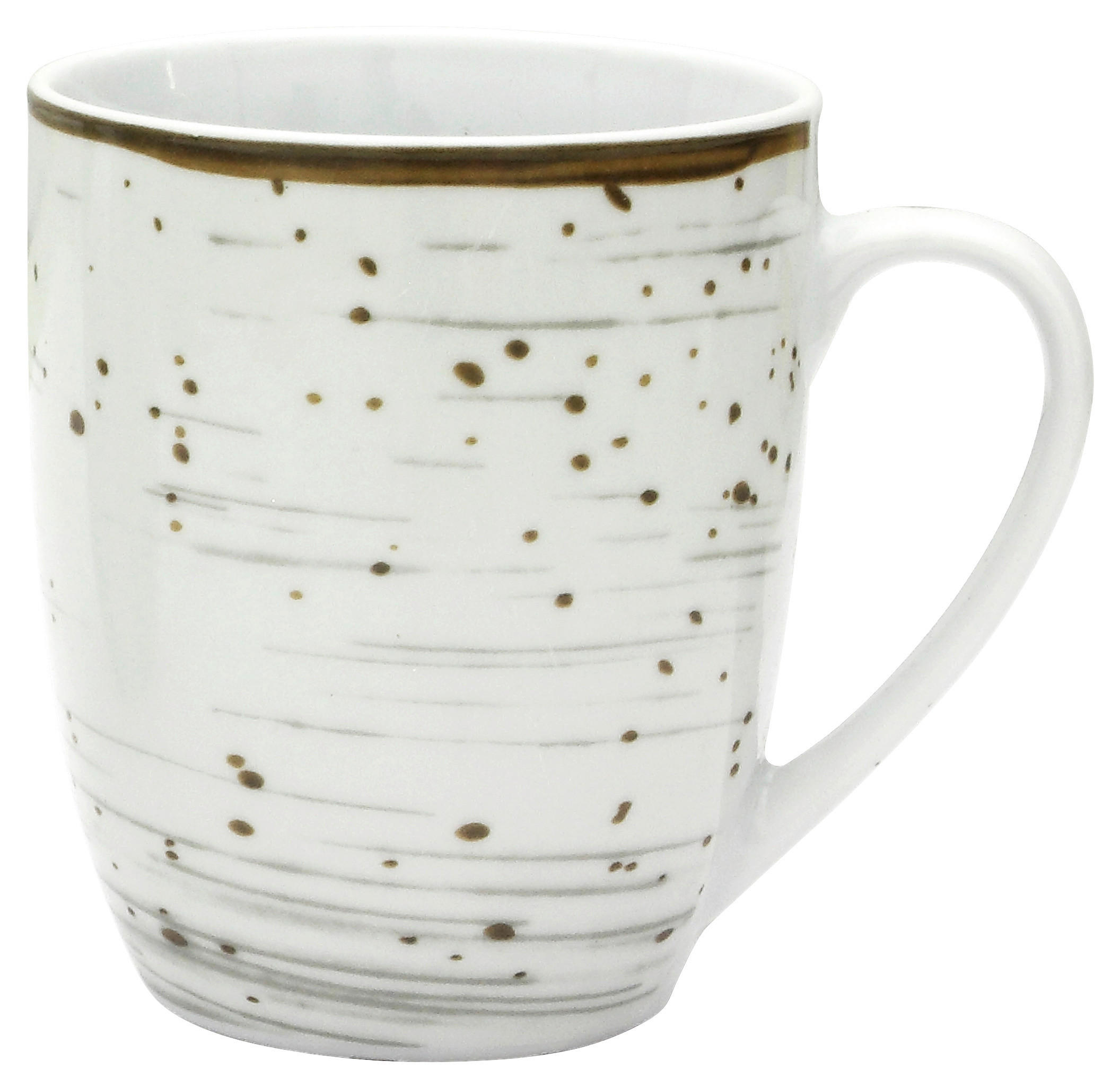 Kaffeebecher grau Porzellan Kaffeebecher_Pur - grau