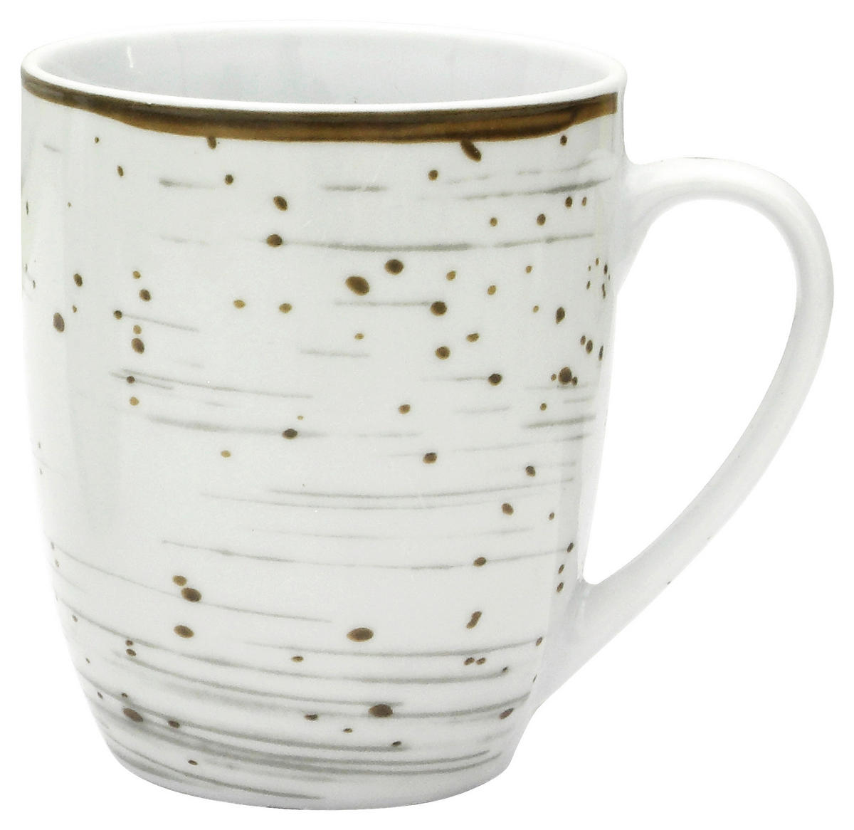 Kaffeebecher grau Porzellan Kaffeebecher_Pur - grau