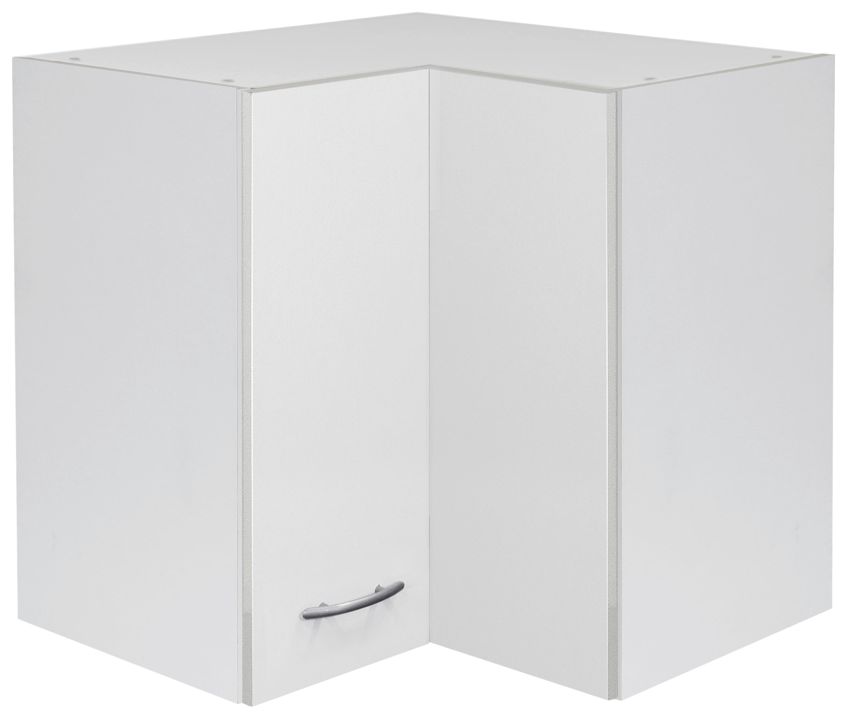 Flex-Well Eckhängeschrank Wito weiß B/H/T: ca. 60x54,8x32 cm Wito - weiß/Edelstahl (60,00/54,80/32,00cm) - Flex-Well