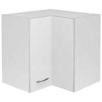 Flex-Well Eckhängeschrank Wito weiß B/H/T: ca. 60x54,8x32 cm Wito - weiß/Edelstahl (60,00/54,80/32,00cm) - Flex-Well