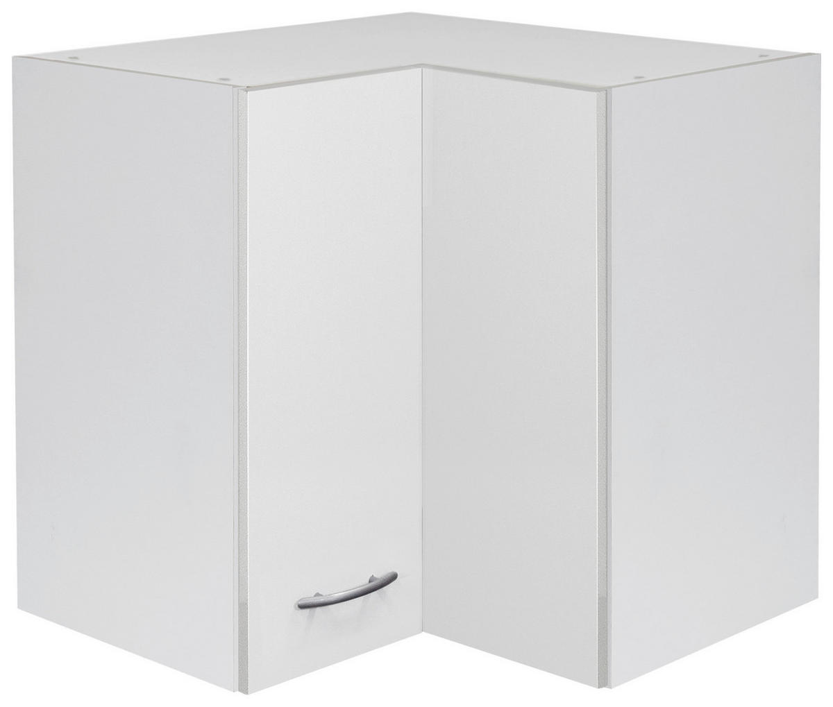 Flex-Well Eckhängeschrank Wito weiß B/H/T: ca. 60x54,8x32 cm Wito - weiß/Edelstahl (60,00/54,80/32,00cm) - Flex-Well