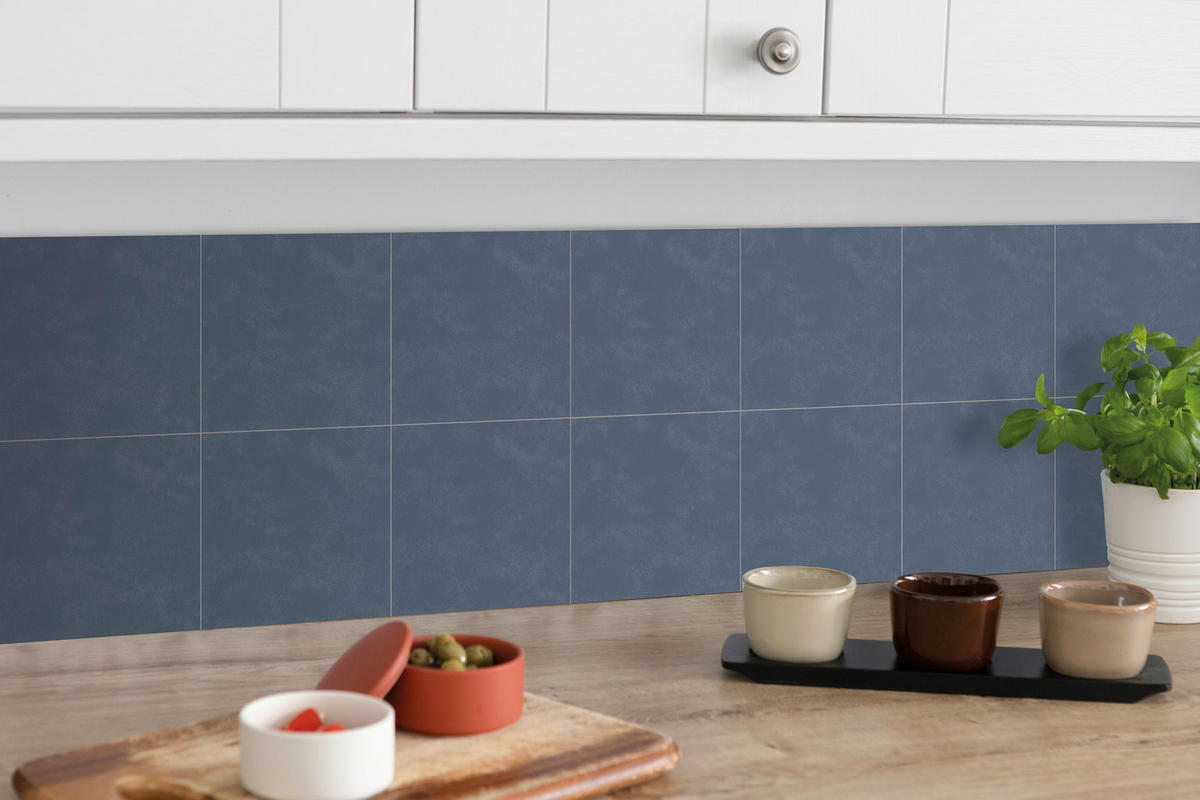 d-c-fix Wandfliese selbstklebend blau B/L: ca. 15,25x15,25 cm Wandfliesen_d-c-fix_selbstklebend - blau (15,25/15,25cm) - d-c-fix
