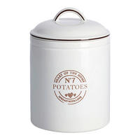 Zeller Vorratsdose Potatoes weiß Keramik B/H: ca. 17,5x24,5 cm Potatoes - weiß (17,50/24,50cm) - Zeller