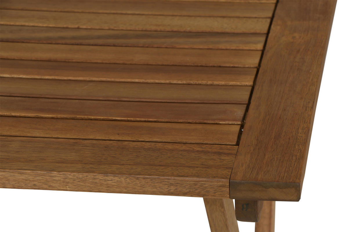 Gardamo Gartenmöbelauflage ALMERIA braun Akazie B/H/L: ca. 60x72x60 cm ALMERIA - braun (60,00/60,00/72,00cm) - Gardamo