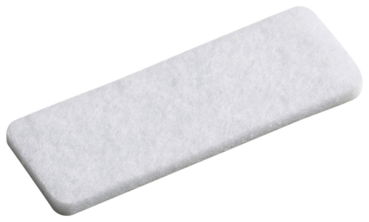 Meister Filzgleiter weiß B/L: ca. 1,6x4,4 cm 8 tlg. Filzgleiter_8erPack 44x16mm - weiß (1,60/4,40cm) - Meister