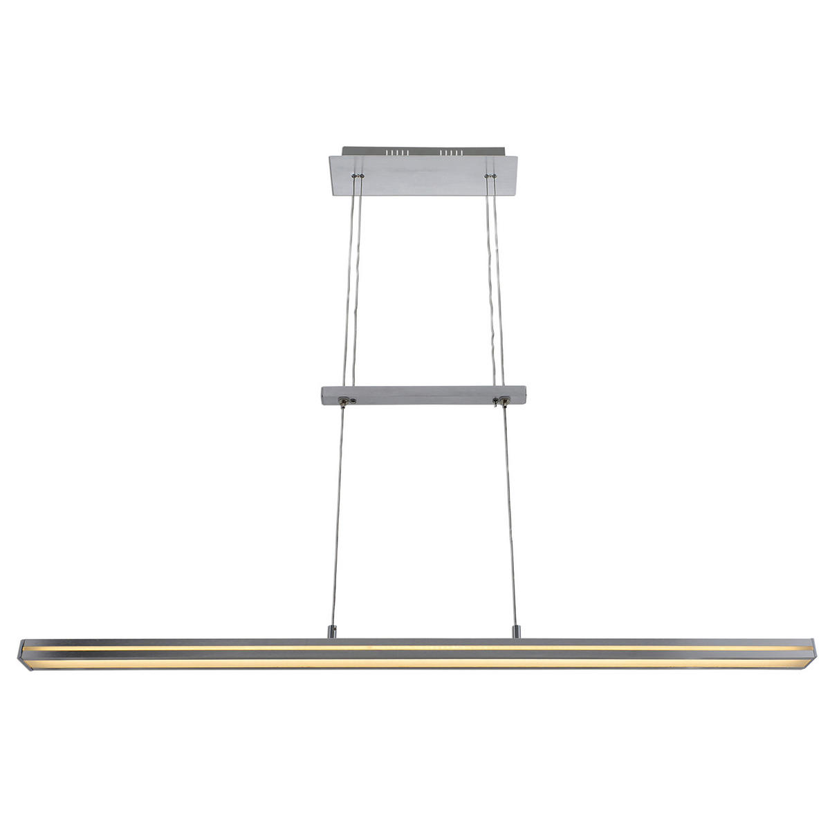 Näve Leuchten LED-Pendelleuchte silber Metall Kunststoff B/H/T: ca. 103x160x8 cm BAKU - silber (103,00/160,00/8,00cm) - Näve Leuchten