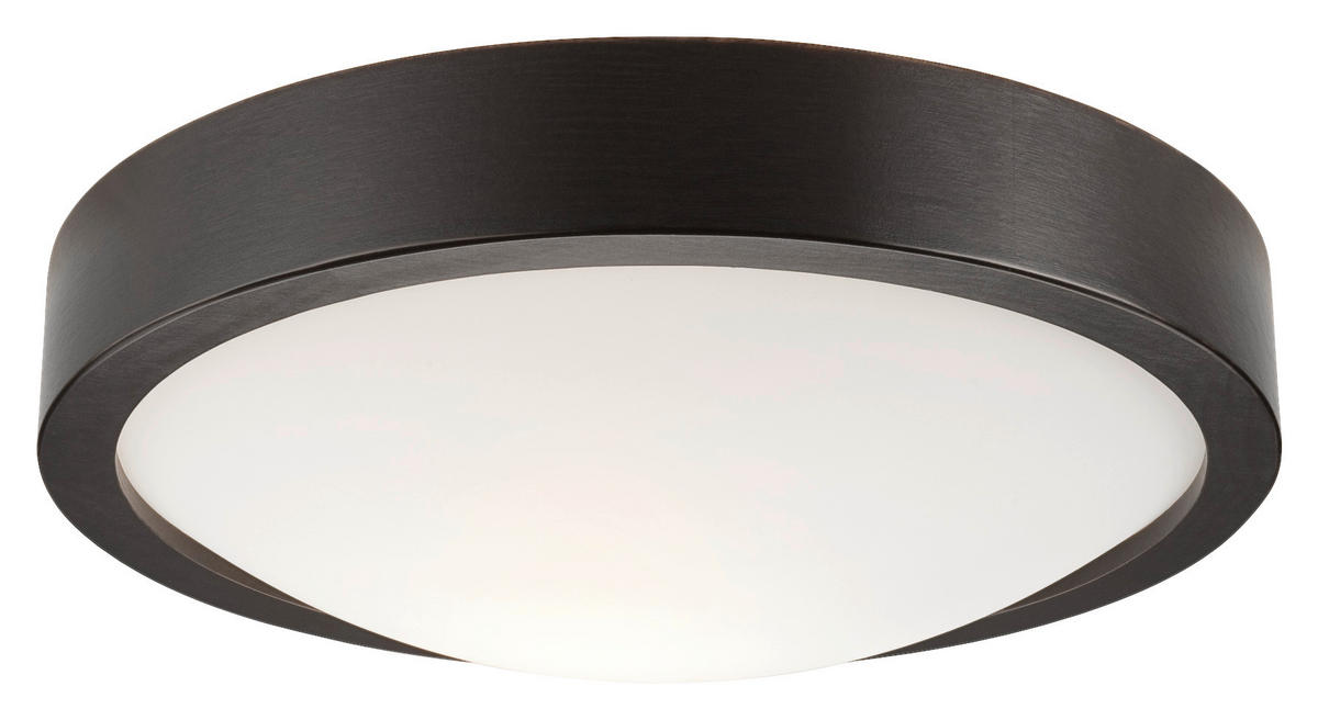 Lamkur Deckenleuchte dunkelbraun Holz Glas B/H/L: ca. 28,5x12x28,5 cm 1 Brennstellen Anello - dunkelbraun (28,50/28,50/12,00cm) - Lamkur