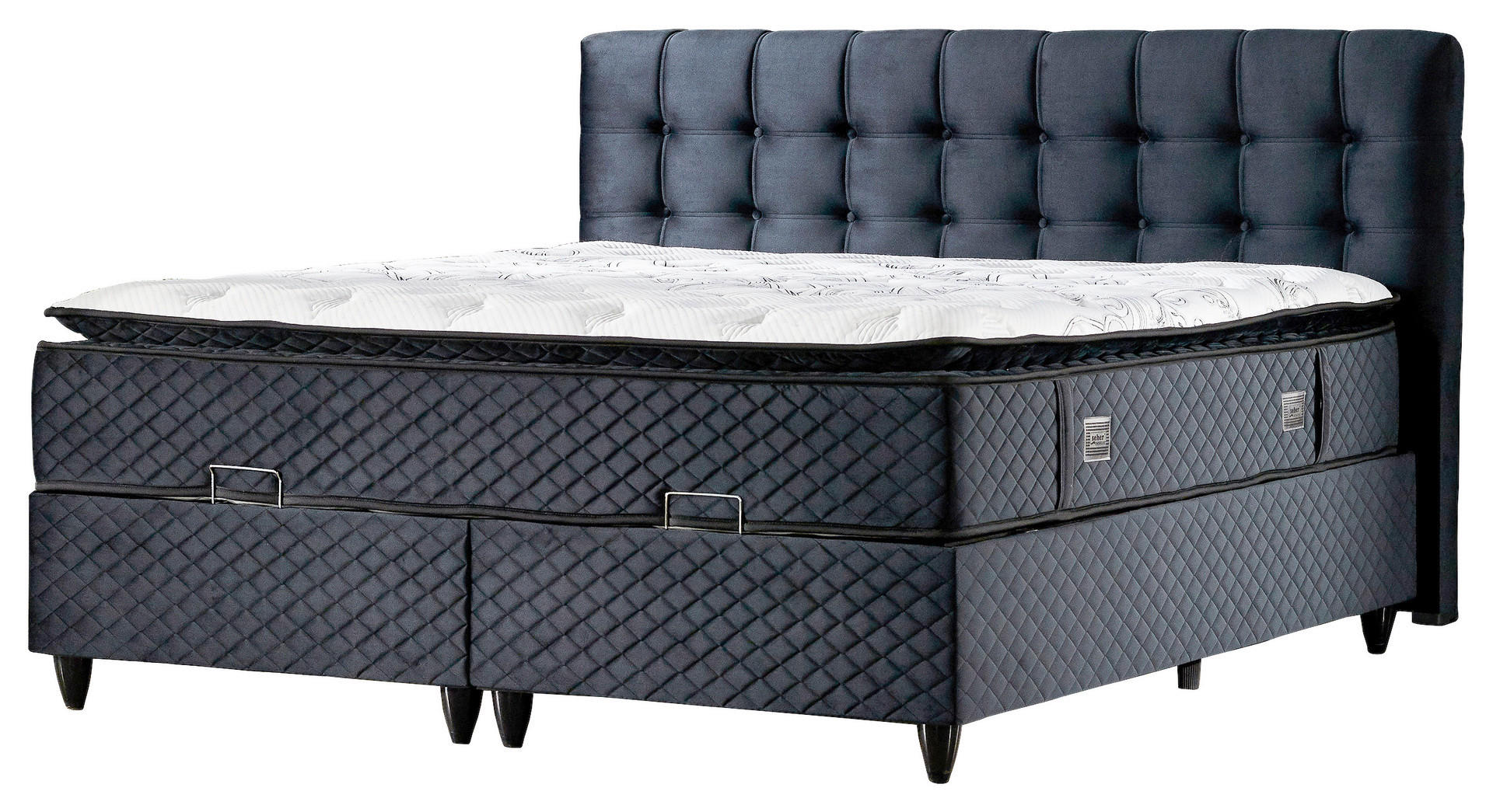 Polsterbett California schwarz Liegefläche B/L: ca. 180x200 cm California - schwarz (192,00/139,00/215,00cm)