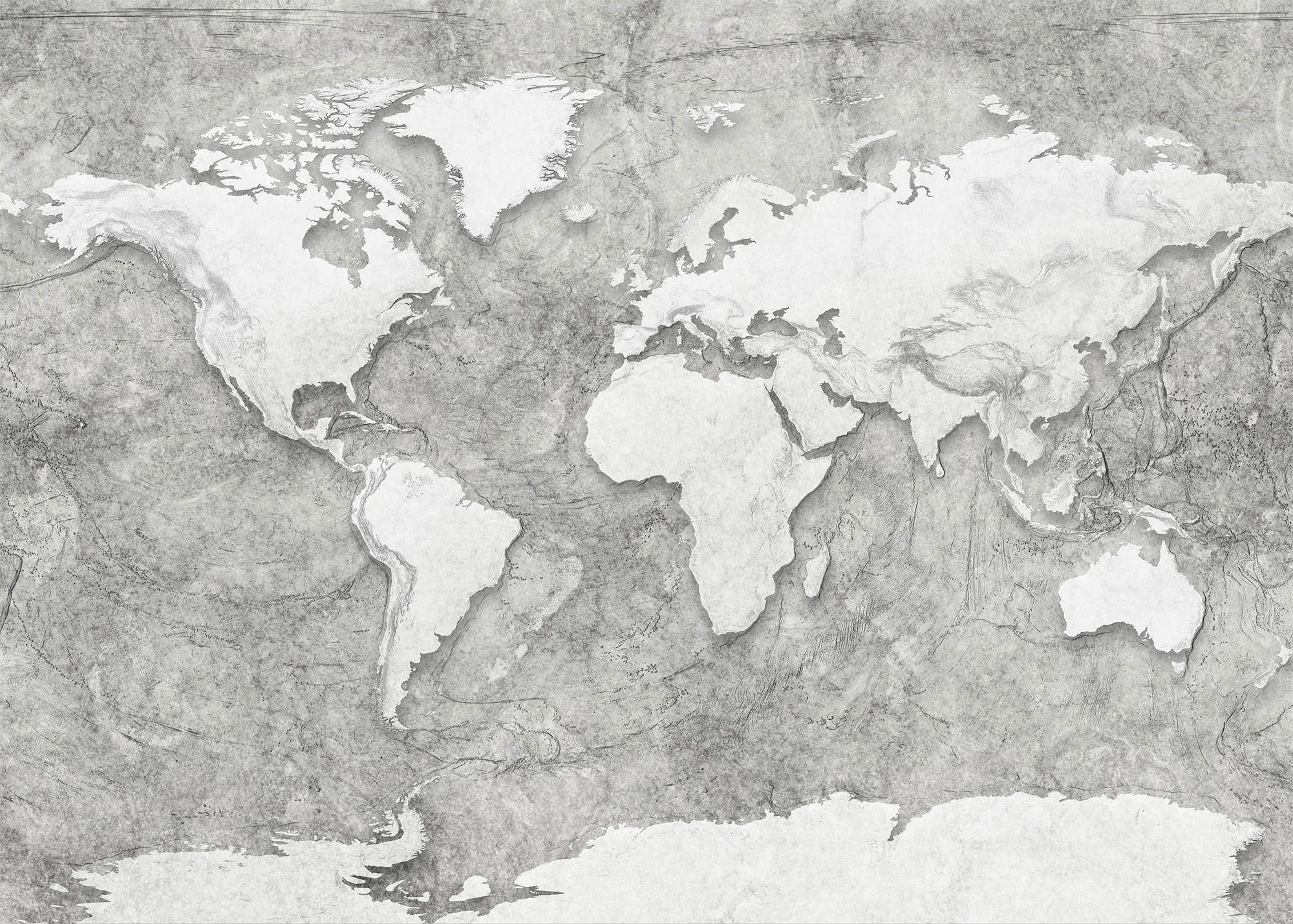 Komar Fototapete World Relief B/L: ca. 350x250 cm World Relief - (350,00/250,00cm) - Komar