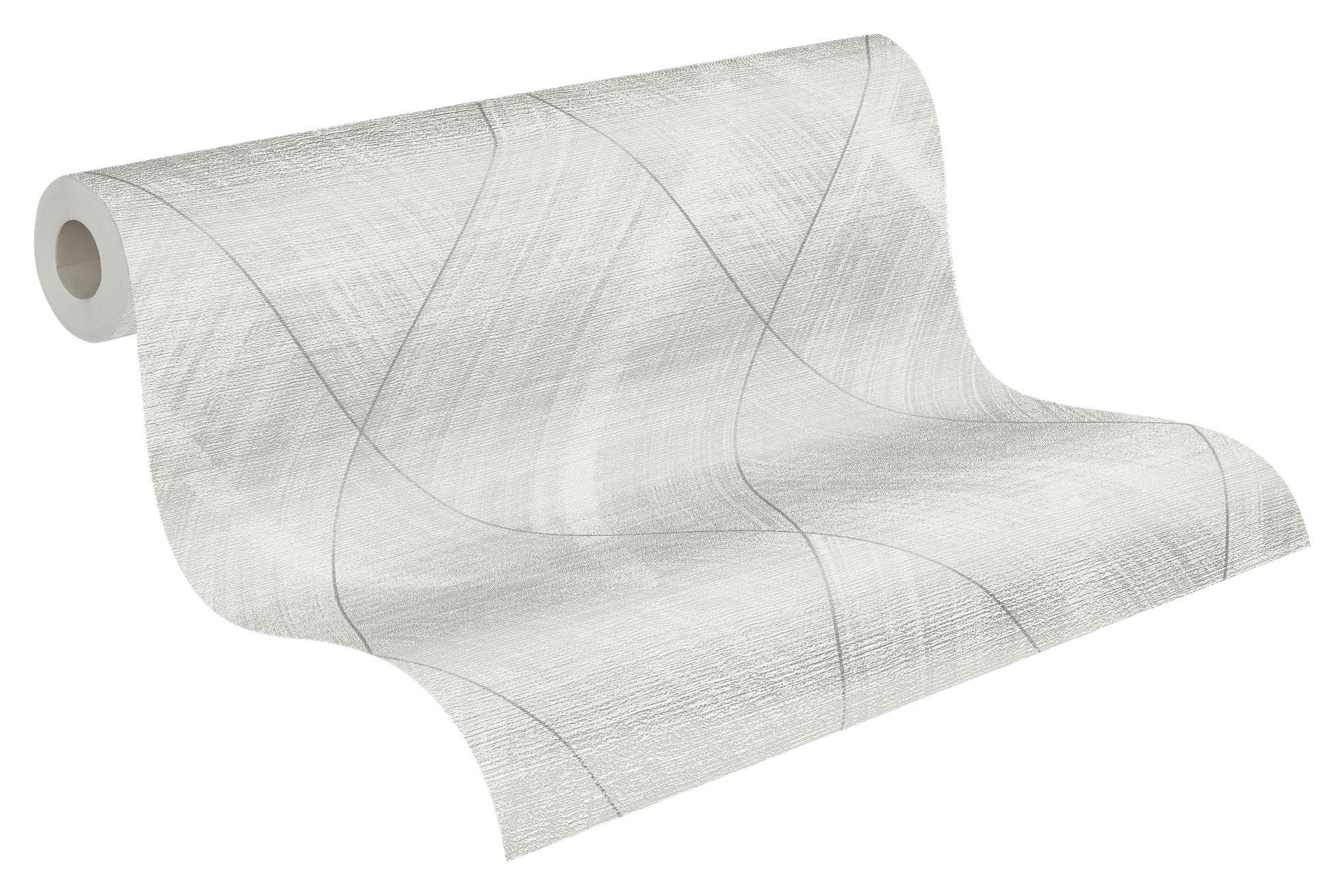 A.S.Création Vliestapete creme weiß silber B/H/D: ca. 53x1005x8,4 cm Vliestapete - weiß/creme (8,40/1005,00cm) - A.S.Creation