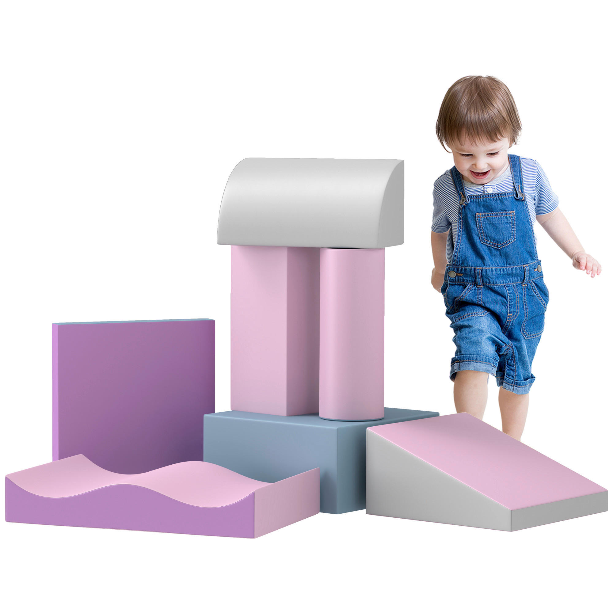 HOMCOM Softbausteine B/H/L: ca. 40x11x60 cm Softbausteine - multicolor (60,00/40,00/11,00cm) - HOMCOM