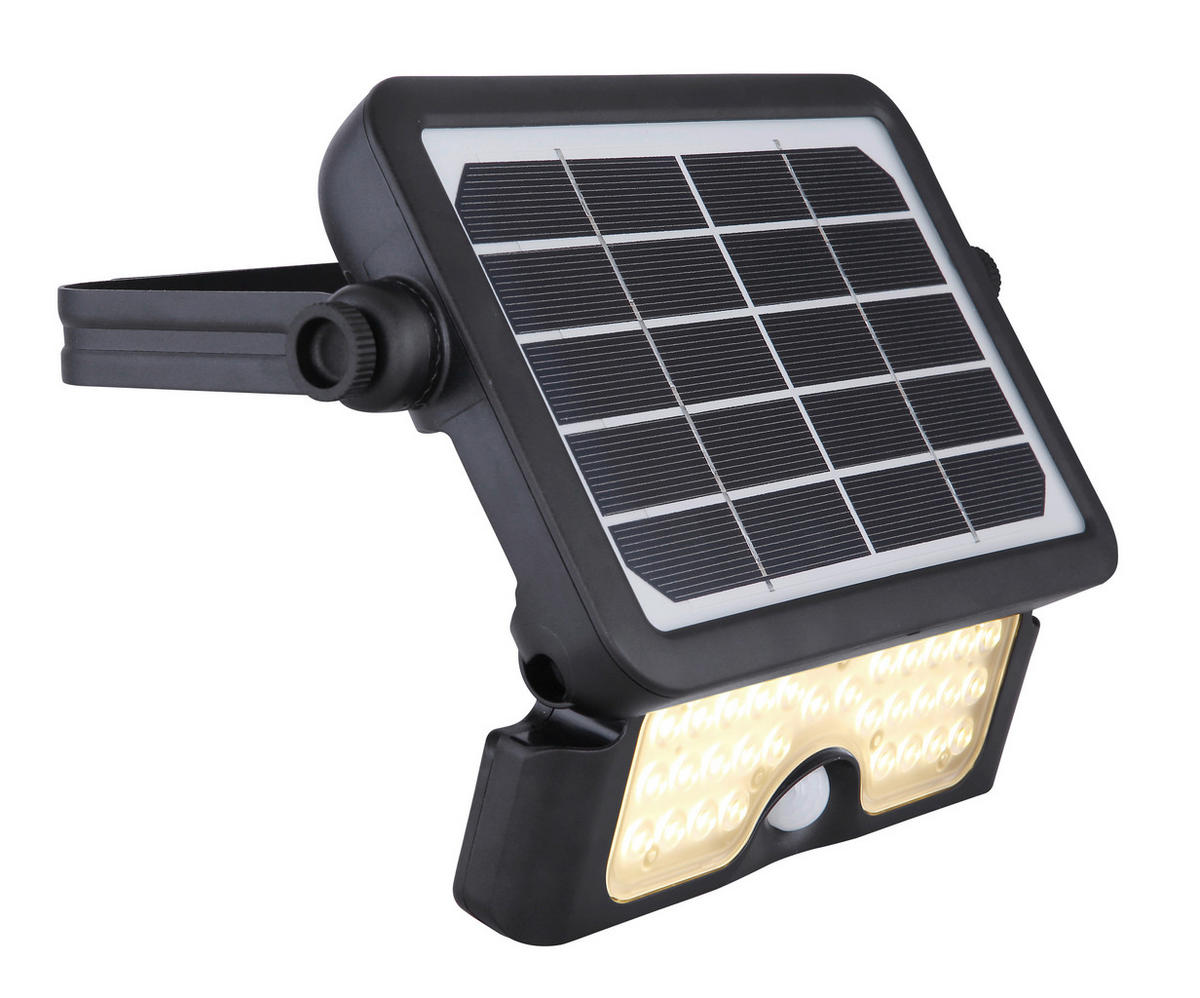 LED-Solarleuchte schwarz Kunststoff B/H: ca. 23,2x3,4 cm SOLAR - schwarz (23,20/3,40cm) - GLOBO