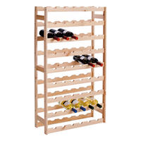 Zeller Weinregal für 54 Flaschen natur Kiefer B/H/L: ca. 25x118x67,5 cm Weinregal_54_Flaschen - natur (67,50/25,00/118,00cm) - Zeller