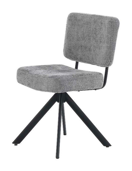 Drehstuhl  grau schwarz Webstoff Metall Gloria_Drehstuhl_6003530 - schwarz/grau