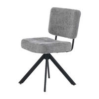 Drehstuhl  grau schwarz Webstoff Metall Gloria_Drehstuhl_6003530 - schwarz/grau