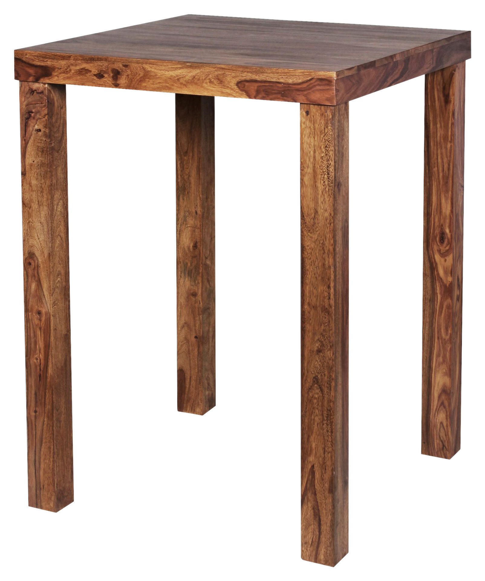 Bartisch natur Echtholz B/H/T: ca. 80x110x80 cm Bartisch - natur (80,00/110,00/80,00cm) - Wohnling