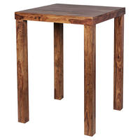 Bartisch natur Echtholz B/H/T: ca. 80x110x80 cm Bartisch - natur (80,00/110,00/80,00cm) - Wohnling