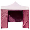 Grasekamp Seitenteile für Faltpavillon Modena Premium Line bordeaux Polyester-Mischgewebe B/H/L: ca. 300x195x300 cm Modena Premium Line - bordeaux (300,00/300,00/195,00cm) - Grasekamp