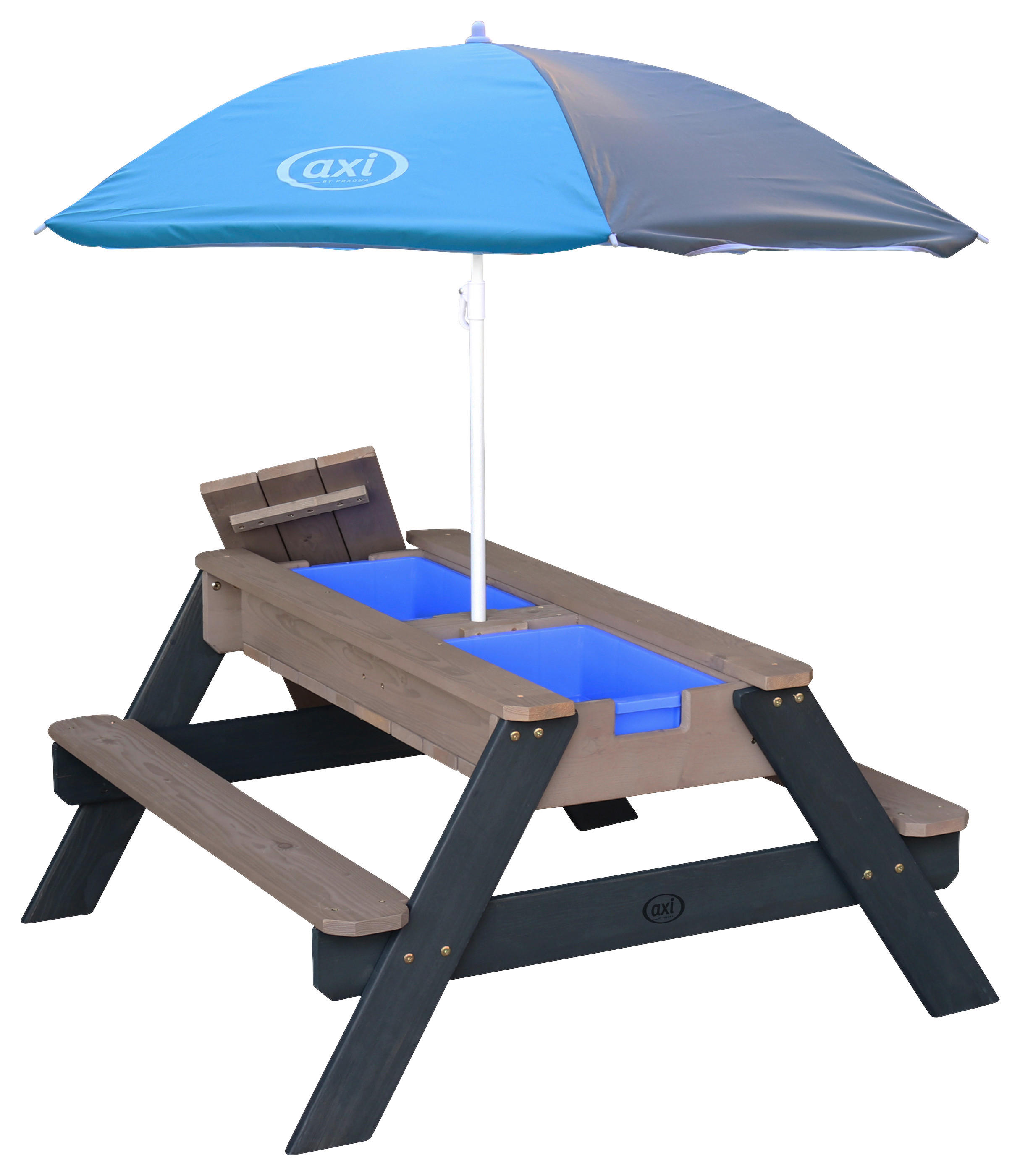 AXI Sand & Wassertisch Nick anthrazit B/H/L: ca. 98x49x95 cm Nick - blau/anthrazit (95,00/98,00/49,00cm) - AXI